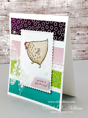 With the Hey Chick Stamp Set and this Designer Series Paper Scrap Technique you're surly going to be a good egg.  Click here to learn more