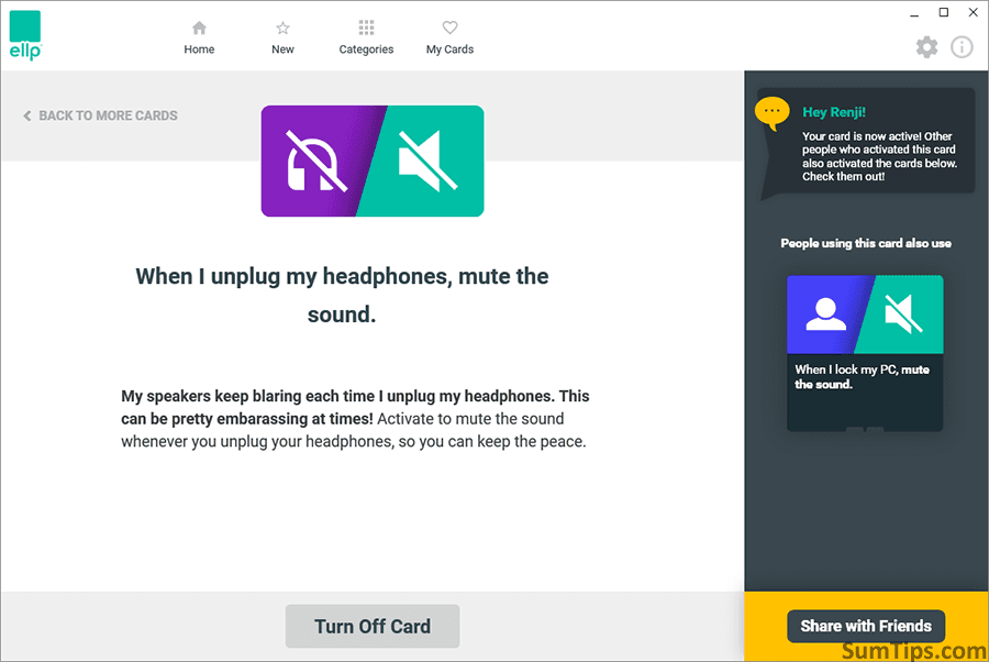 Mute Windows Volume when Headphones are Disconnected SumTips