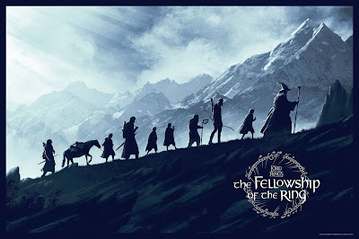 New York Comic Con 2019 Exclusive The Lord of the Rings: The Fellowship of the Ring Variant Screen Print by Matt Ferguson x Bottleneck Gallery