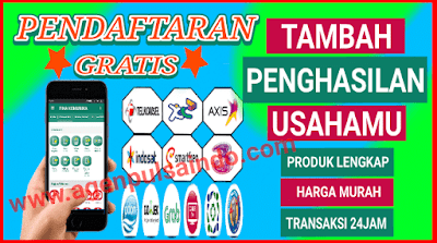 Aplikasi jual pulsa, agen pulsa kuota murah,server pulsa murah, pulsa listrik & PPOB 