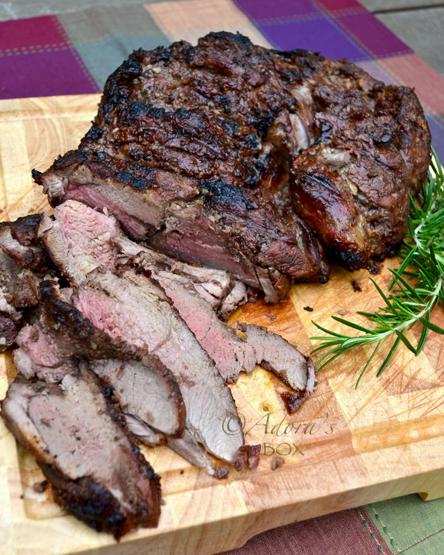 Adora's Box BARBECUE LEG OF LAMB WITH ROSEMARY AND GARLIC