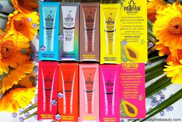 Dr.pawpaw all balms swatches and review