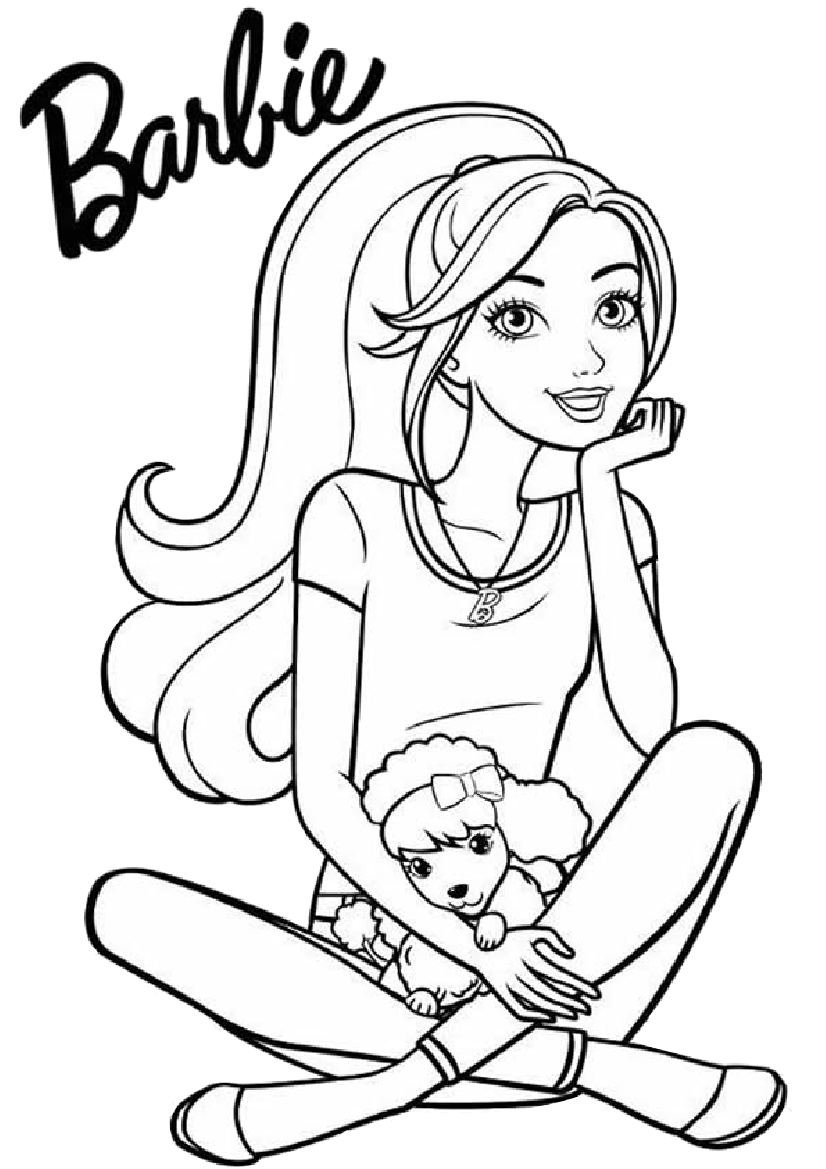 Barbie Coloring Page Coloring Print