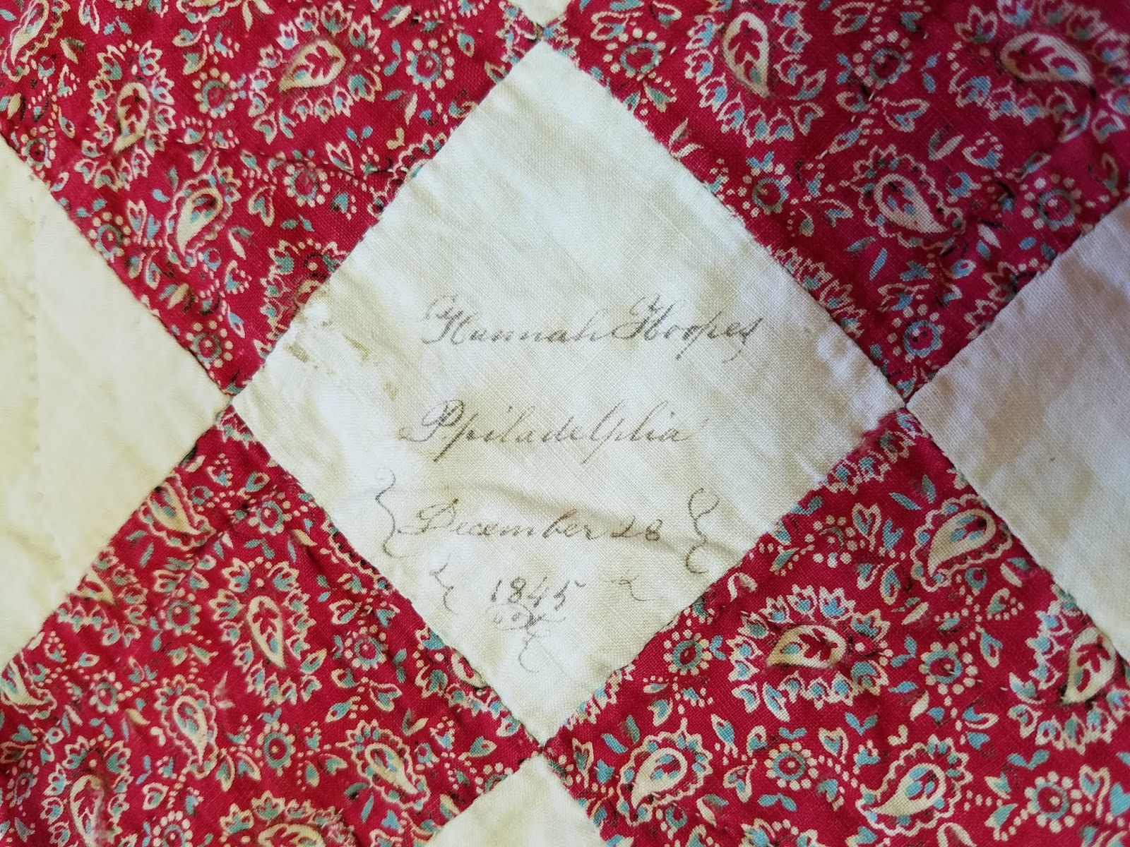 Quaker Quilts and History