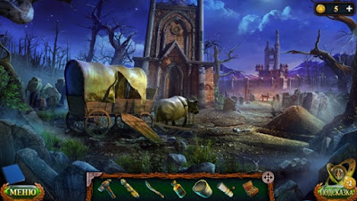 тележка запряженная двигается в замок тележка отправляется в город Маарона в игре затерянные земли 6