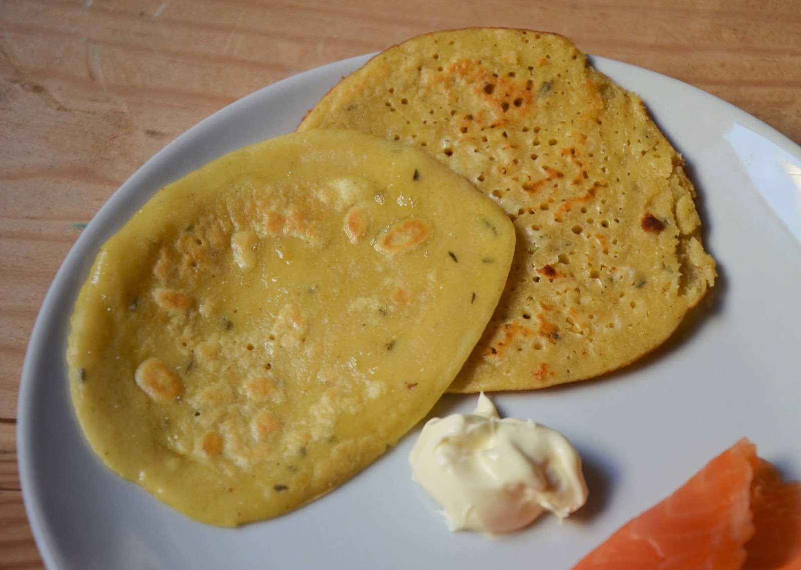 Galettes à la farine de pois chiches