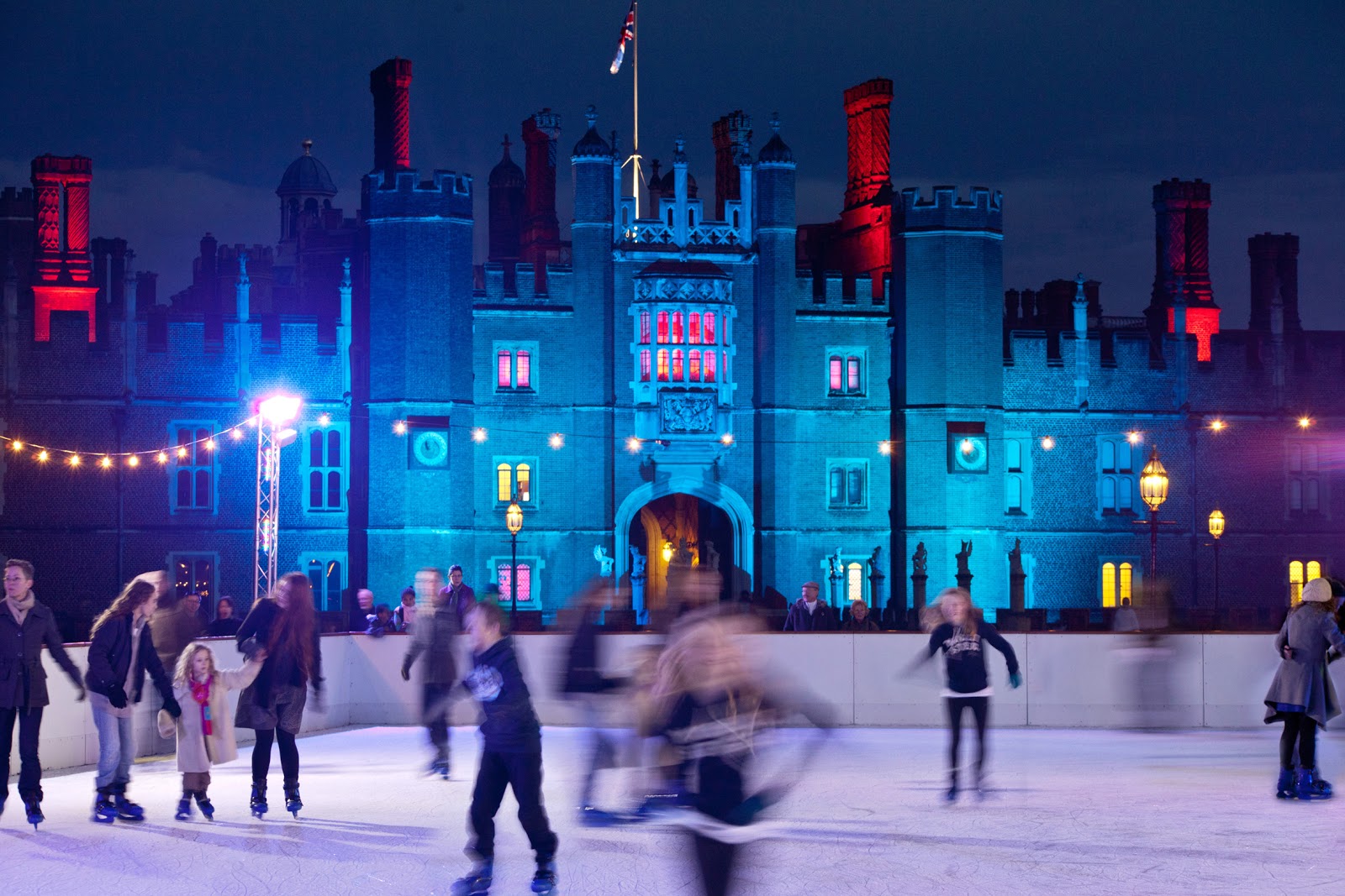 Hampton Court Palace Ice Rink.