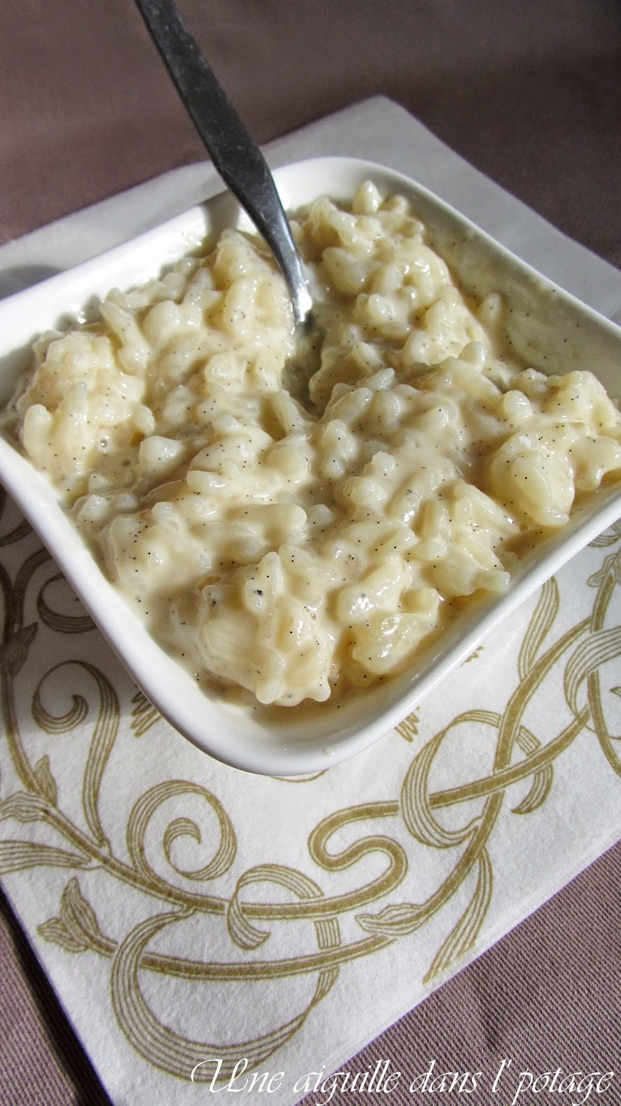 Riz au lait express Une aiguille dans l
