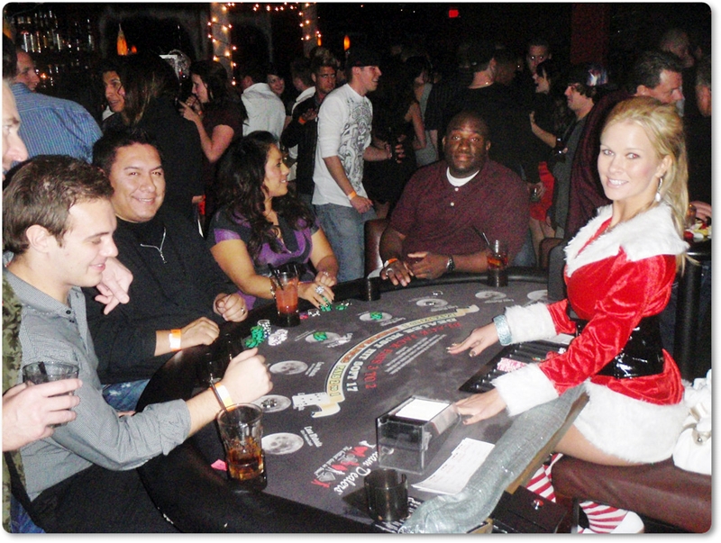 Girls Poker Dealer in Red