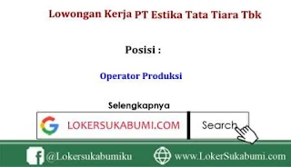 Lowongan Kerja Operator PT Estika Tata Tiara Tbk Via Email