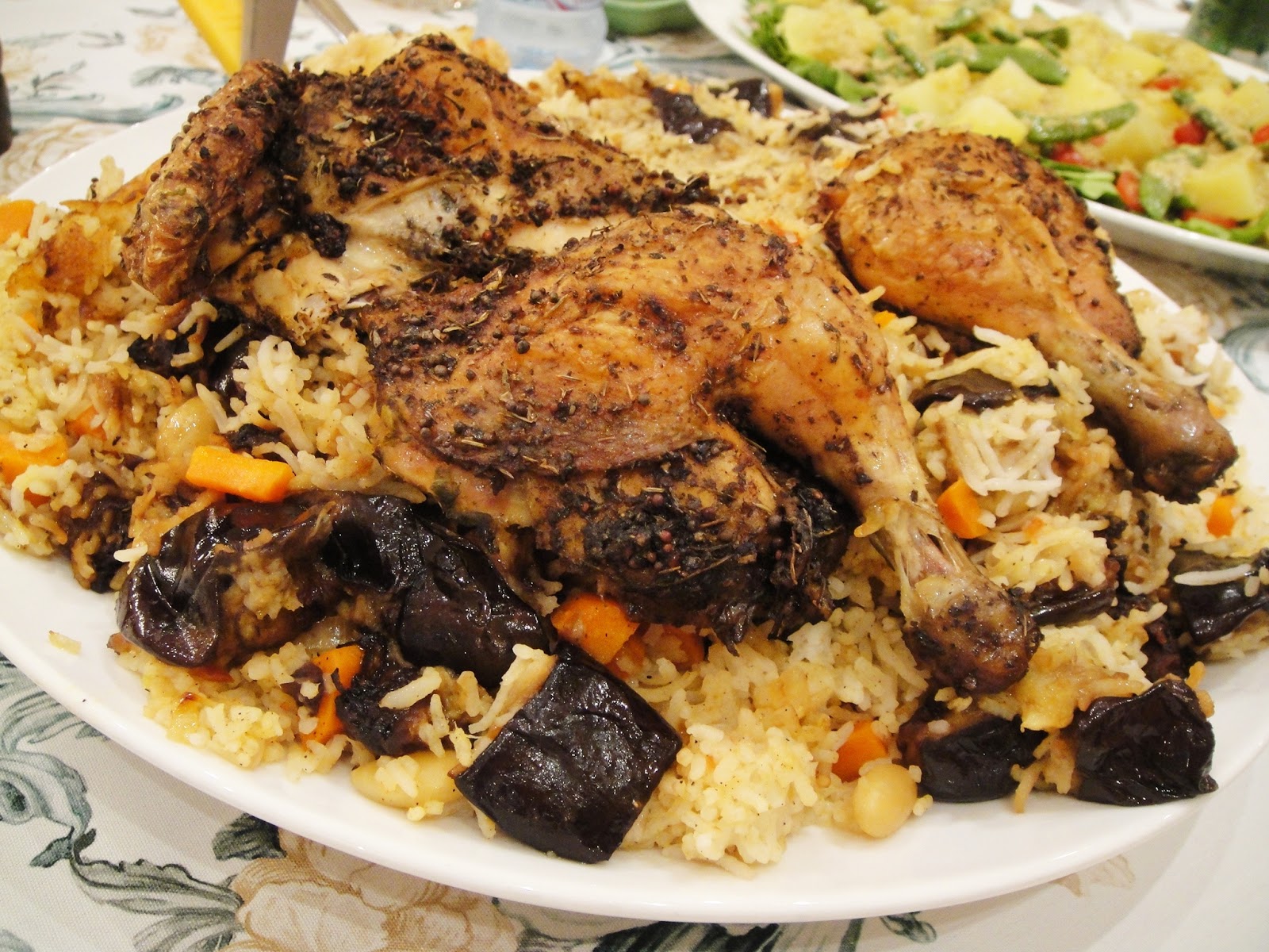 Maryam's Culinary Wonders 1163. Aubergine Nut Rice