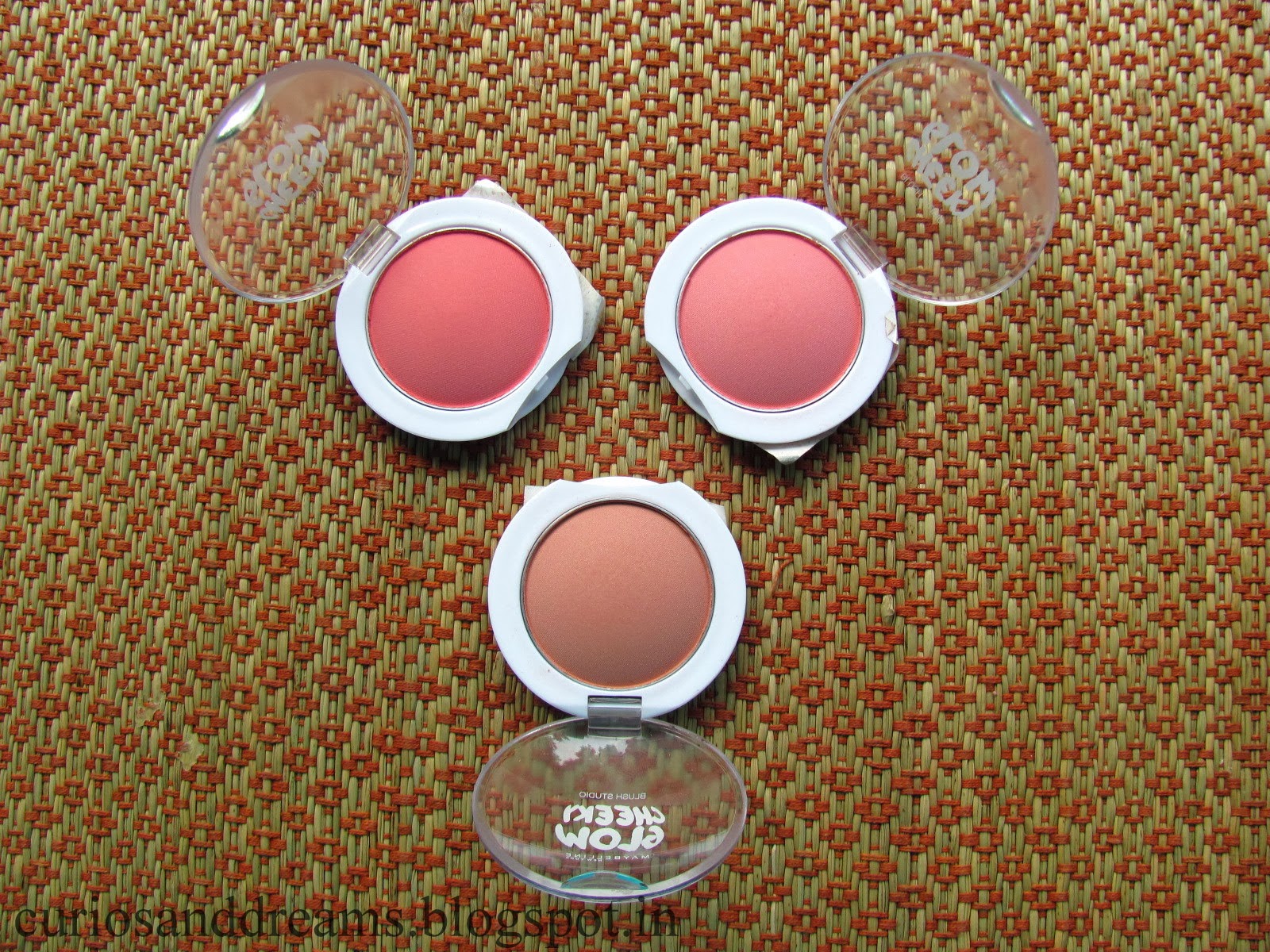 Curios and Dreams Makeup and Beauty Blog All 3 Maybelline Cheeky Glow Blushes Review!!
