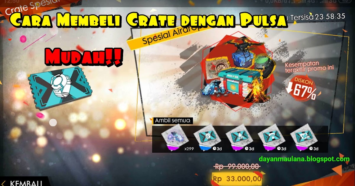 Tips Cara Membeli Crate Spesial Air Drop Free Fire Dengan