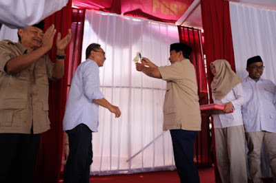 Prabowo Resmikan Posko Pemenangan di Boyolali , Didampingi Zukifli Hasan dan Bibit Waluyo