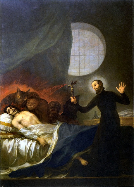 San Francisco de Borja asistiendo al moribundo impenitente | La Cámara