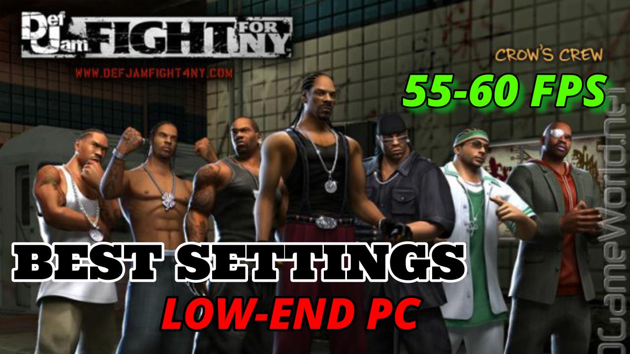 Best Settings for Def Jam fight: for NY PCSX2 (PS2)