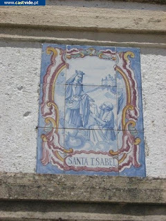 Azulejos e Placas de Pedra de Castelo de Vide, Portugal (Tiles)