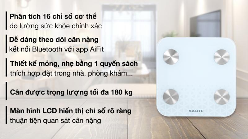 Cân Điện Tử Thông Minh KALITE KL-150 ( Phiếu giảm giá 100k đến hết 31.01.2022)