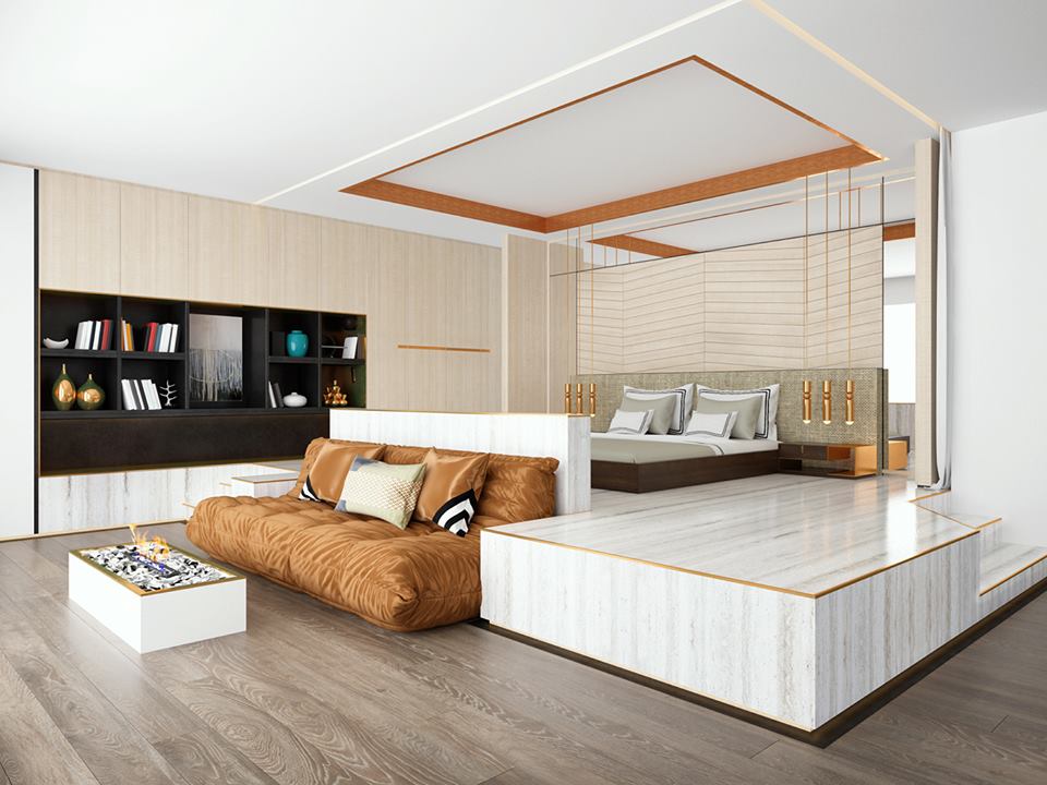 2050 Square Feet 4 Bedroom Flat Roof House Design Concept