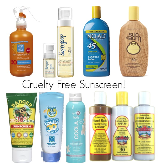 CRUELTY FREE SUNSCREEN BRANDS