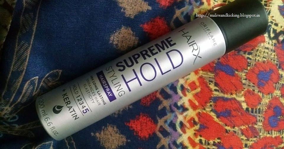 Alive n Kicking Oriflame HairX Supreme Hold Styling Hairspray Review