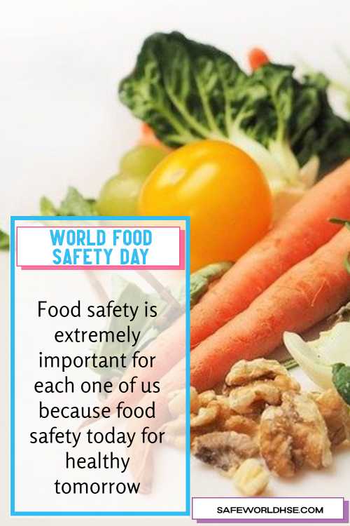 World Food Safety Day 2021 Theme, Slogans, Quotes, Messages with posters