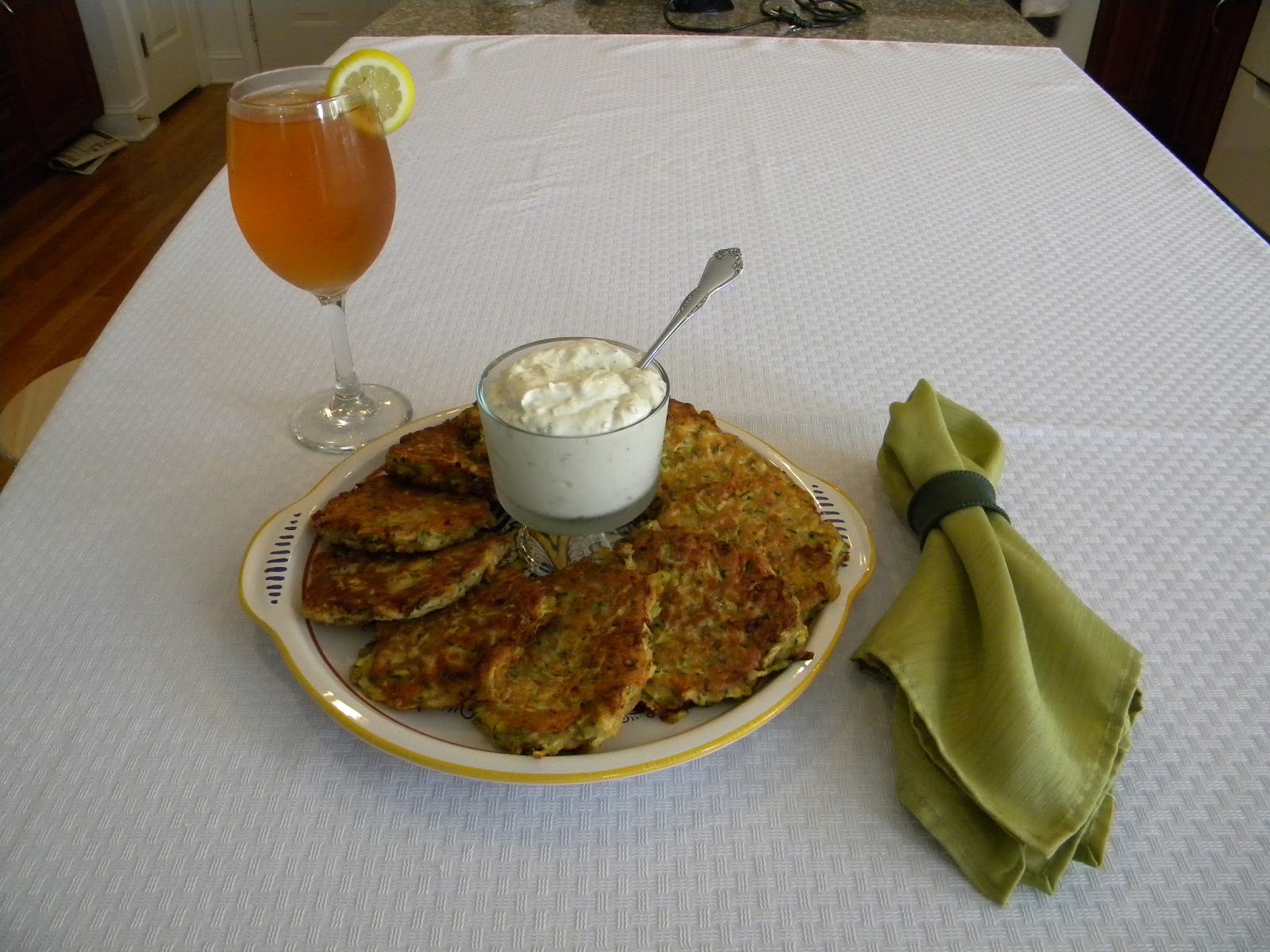 Mattia's Cooking Journal Zucchini Pancakes with Remoulade Sauce