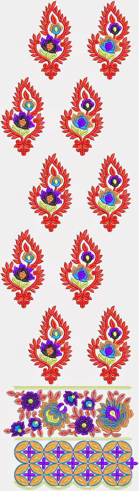 embossed embroidery design Lawn suit gebosseleer borduurwerk ontwerp Lawn pak