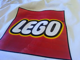 LEGO Transfer ironed in place on t shirt