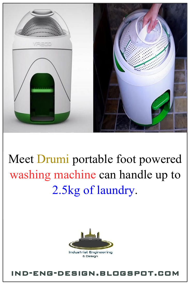 Meet Drumi portable foot powered washing machine can handle up to 2.5kg