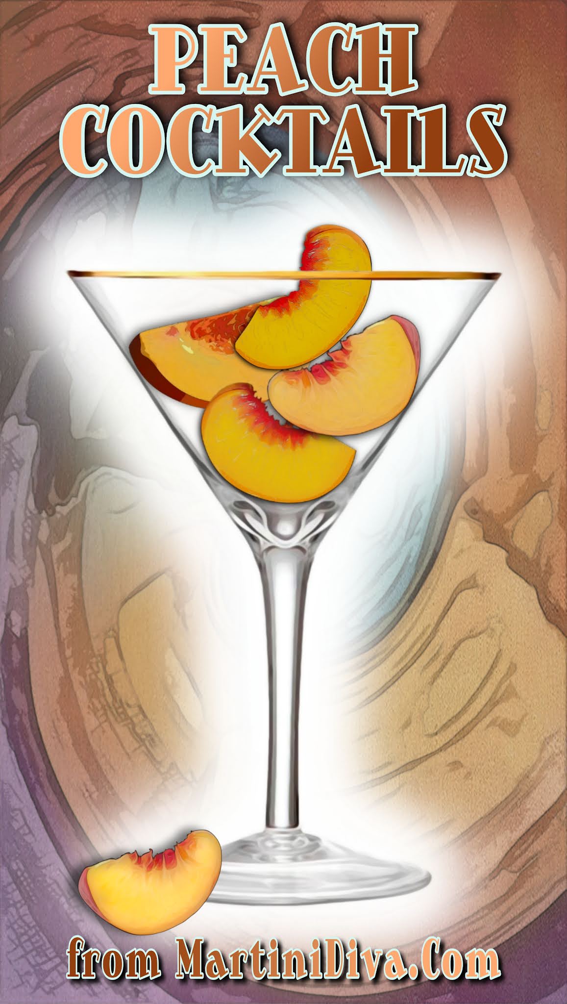 The MARTINI DIVA PEACH COCKTAILS for Peach Month