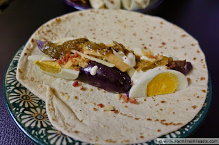 image of Instant Pot Egg and Potato Breakfast Burrito on a plate