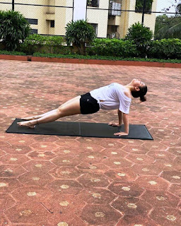 Tamanna Bhatia Yoga Poses Pictures