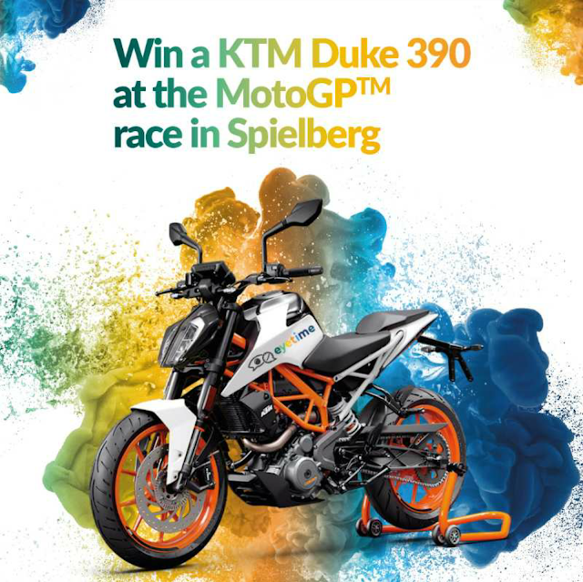 Win a KTM Duke 390 with eyetime and MotoGP