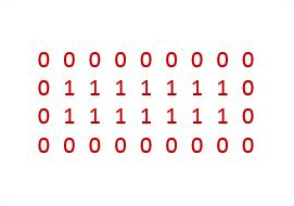 C program binary rectangle pattern