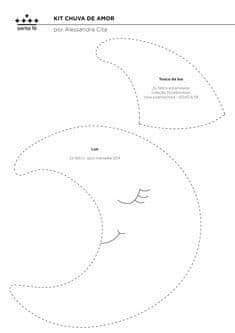 Kit chuva de amor: MOLDE para imprimir gratis - Ver e Fazer