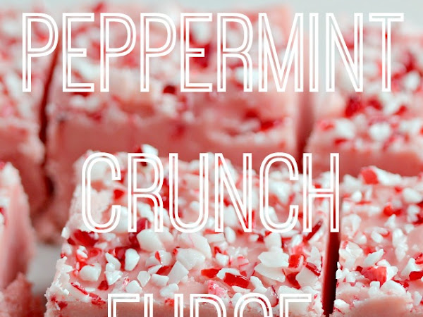 Gift Idea: Homemade Peppermint Crunch Fudge & Glitter Mason Jar 