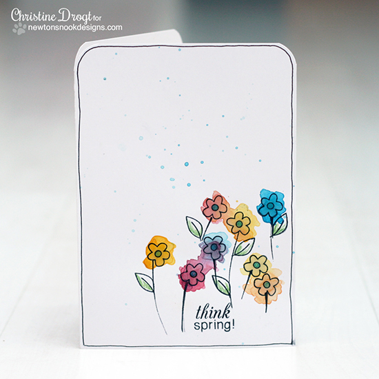 Spring card by Christine Drogt for Newton's Nook Designs - Easter Scramble Stamp set 