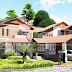 Finished house with its 3d rendering view