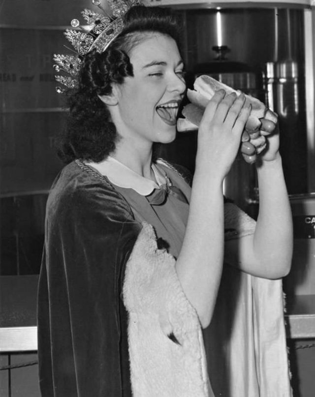 Bizarre Beauty Pageants Vintage Photos of Hot Dog Queens From the Mid