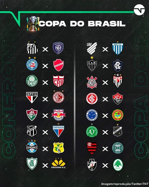 Todos os confrontos da terceira fase da Copa do Brasil : r/futebol