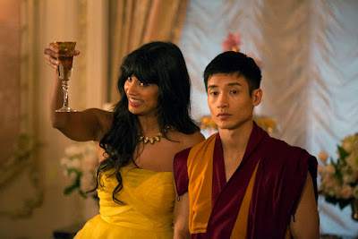 Image of Manny Jacinto and Jameela Jamil in The Good Place