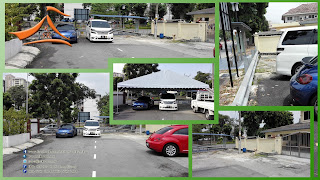 Our client have requested for A Shape Canopy with the size of 18' x 30'. They will required this canopy for car shade purpose. The client were so consent about the strong wind at the same time this structure should not be permanent as well therefore we have dig down 1' and use concrete to ensure the stability of the structure.