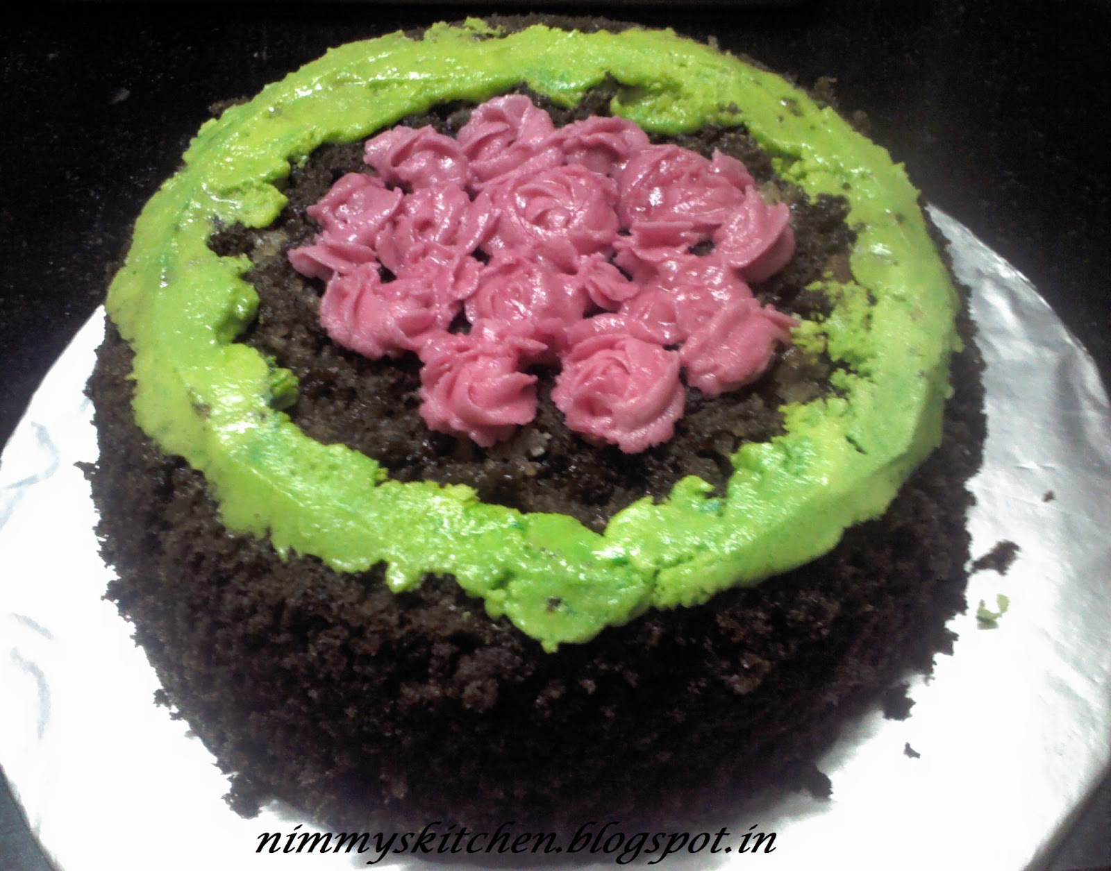 Nimmy's Kitchen Chocolate Wheat Cake with Butter Cream Icing