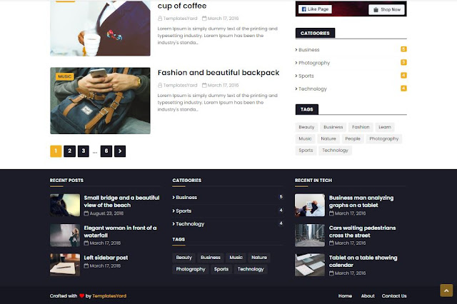 Cyber Blogger Template Premium Free Responsive 2021