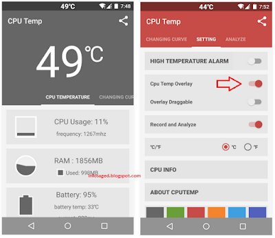 Cara Mengukur Temperatur Suhu CPU Android