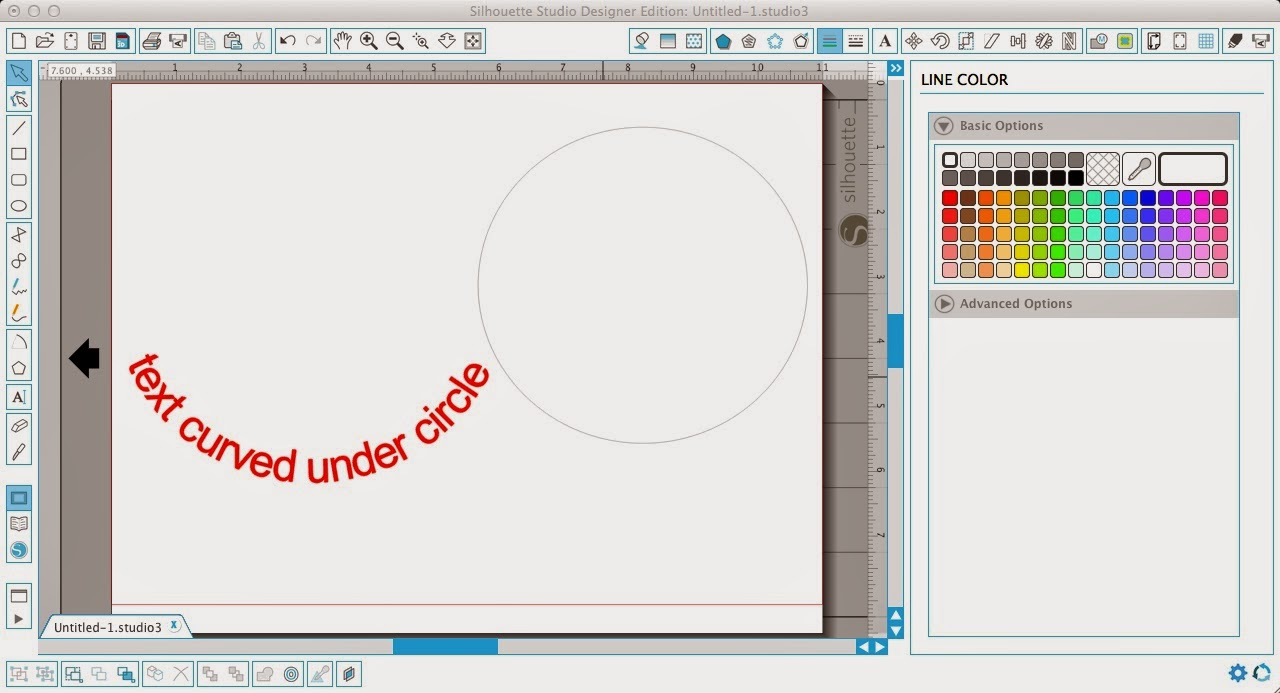 Curving Text Under a Circle in Silhouette Studio Silhouette School