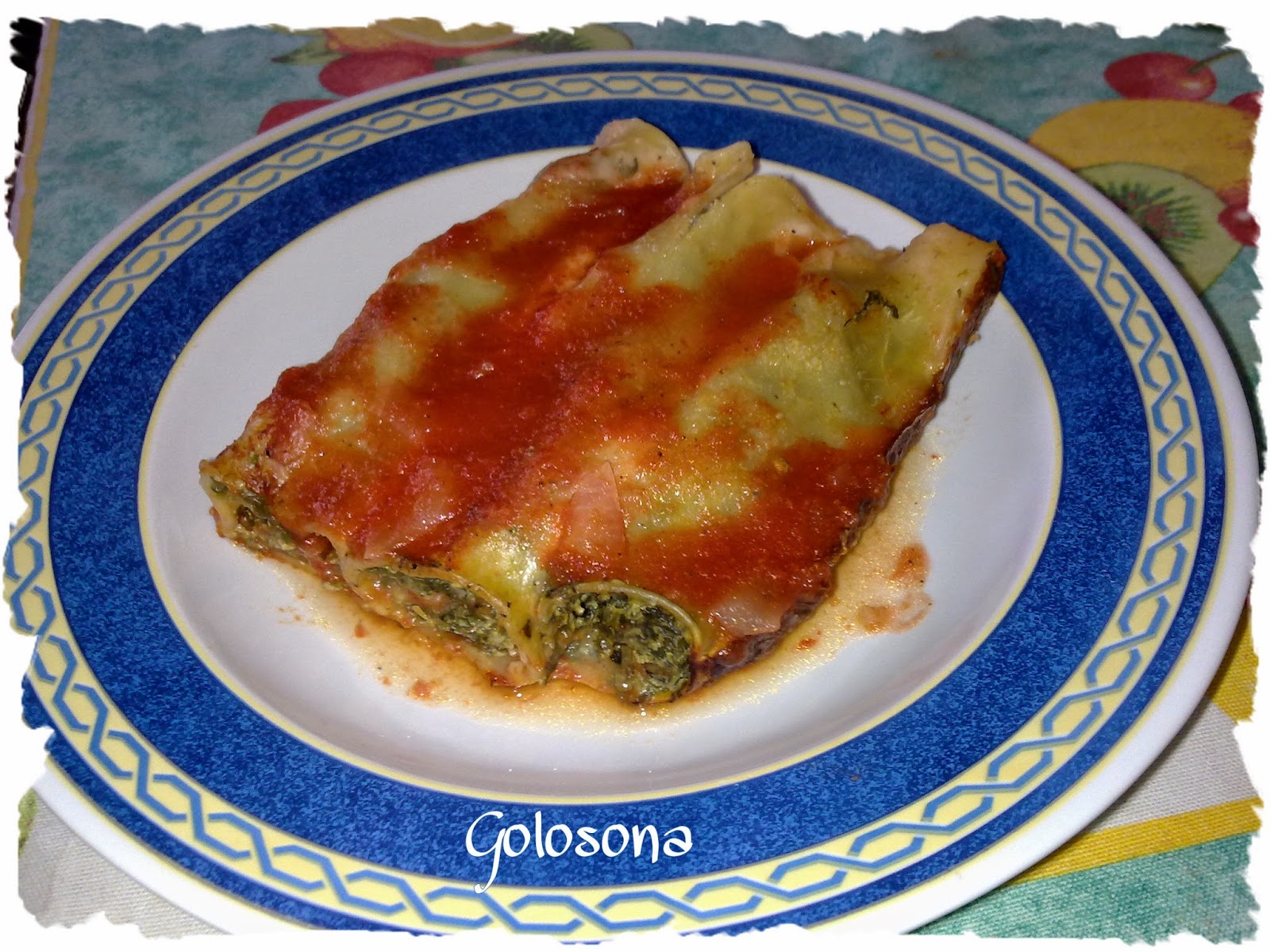 cannelloni ripieni di spinaci e ricotta