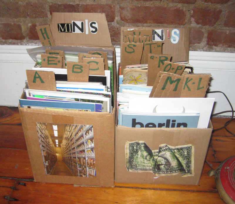 TO MY WORLD Bookcase example from cardboard