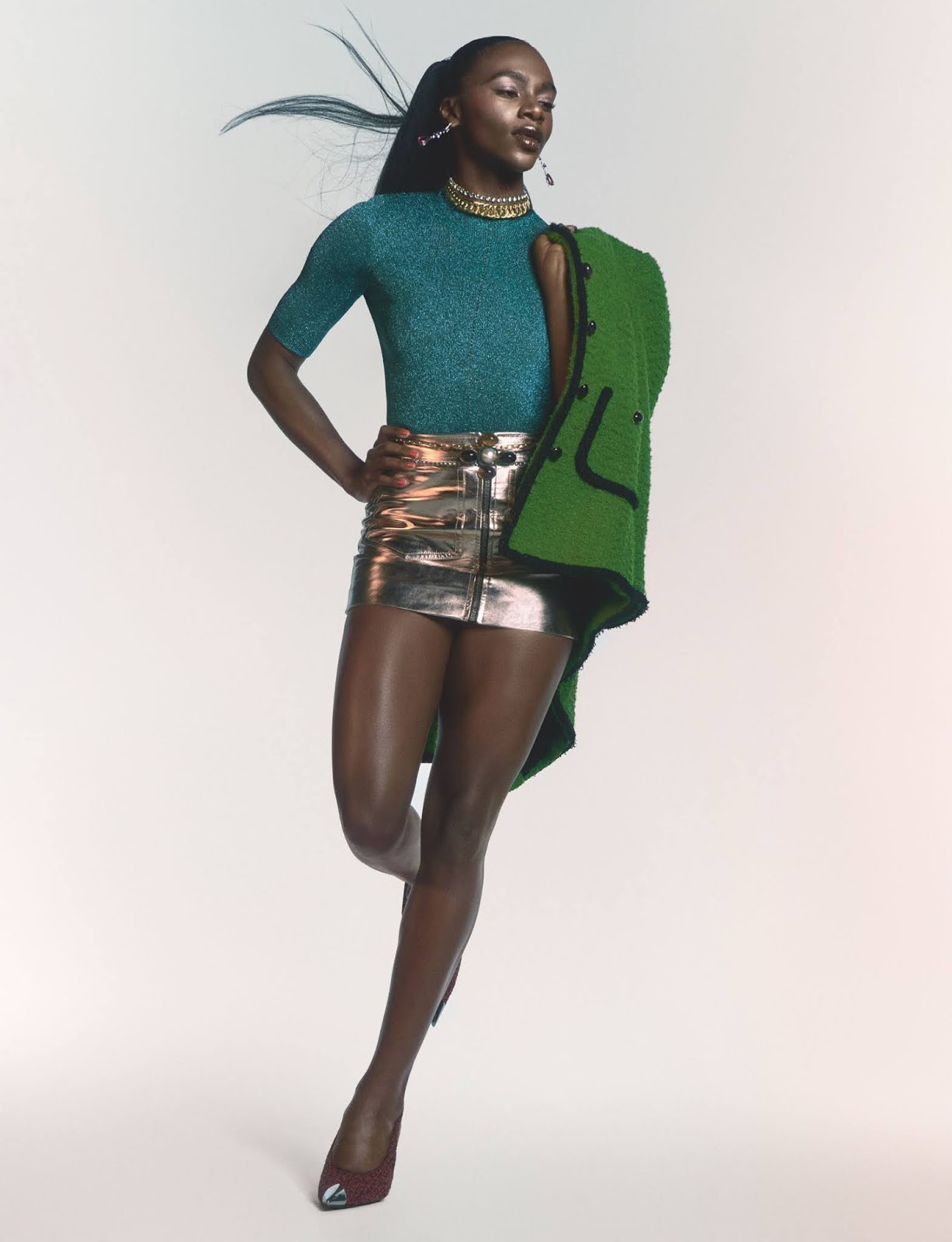 Dina Asher-Smith poses for Vogue UK August 2021